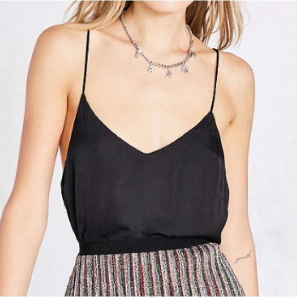 Urban Outfitters Tops - Urban Outfitters Black Satin Cami